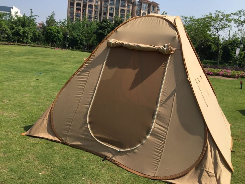 3x3 Foldable Canvas Tent | Portable & Weatherproof Camping Shelter