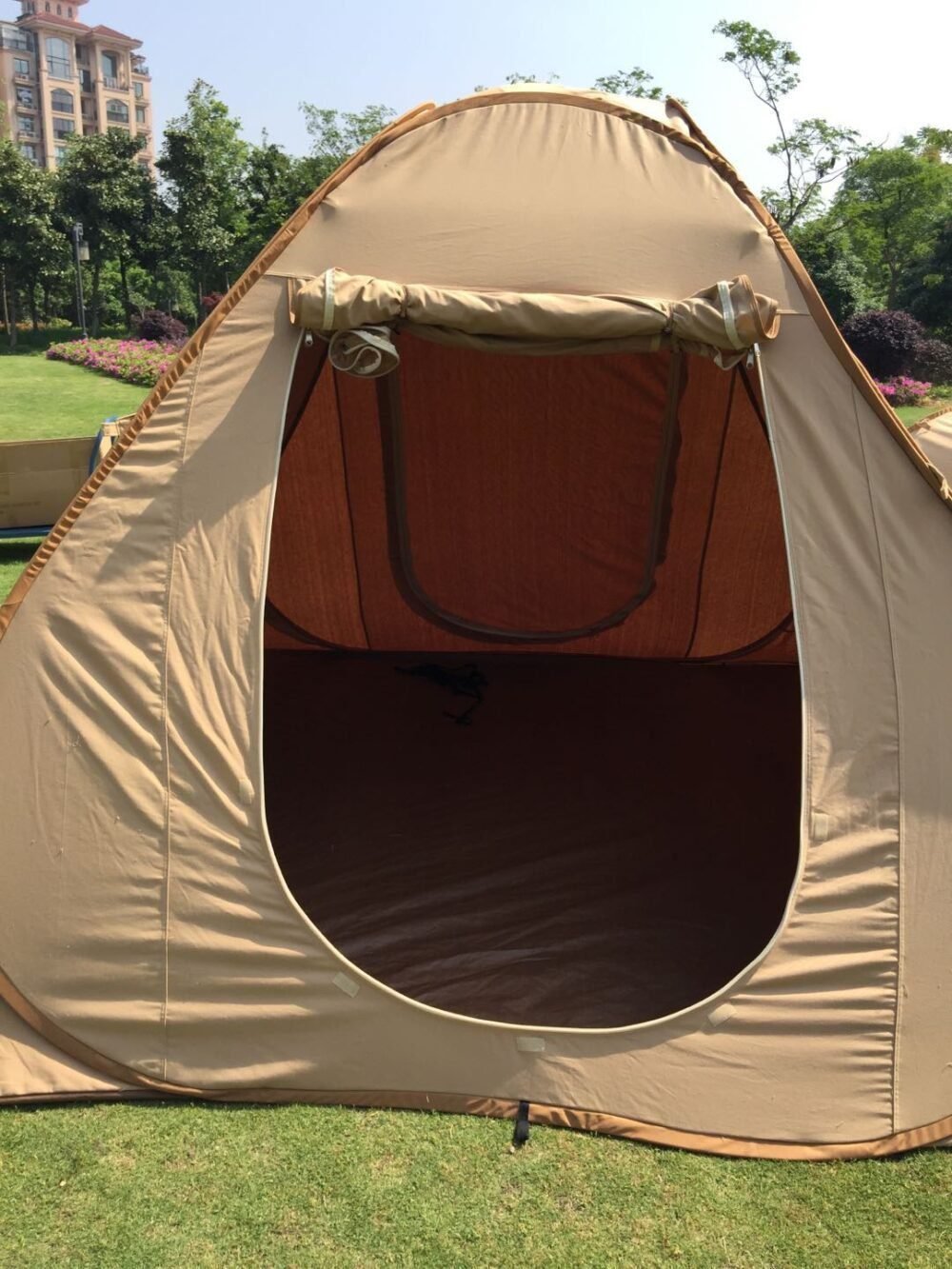 3x3 Foldable Canvas Tent | Portable & Weatherproof Camping Shelter