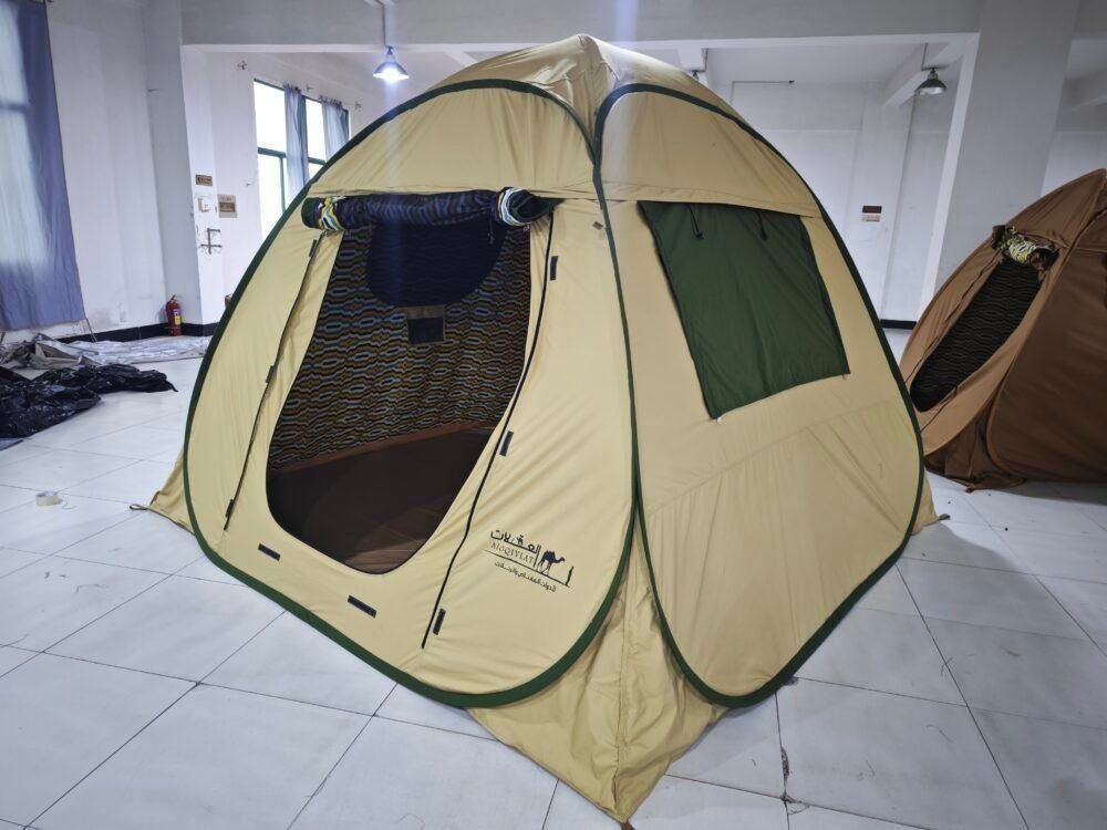 3x3 Foldable Canvas Tent | Portable & Weatherproof Camping Shelter