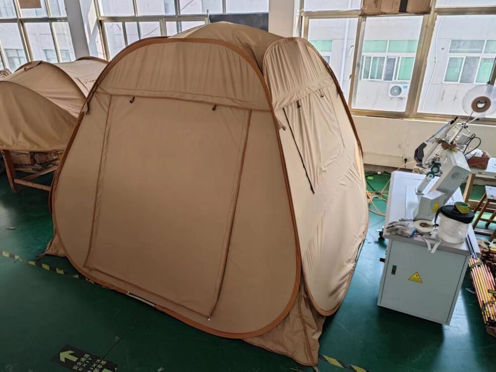 3x3 Foldable Canvas Tent | Portable & Weatherproof Camping Shelter