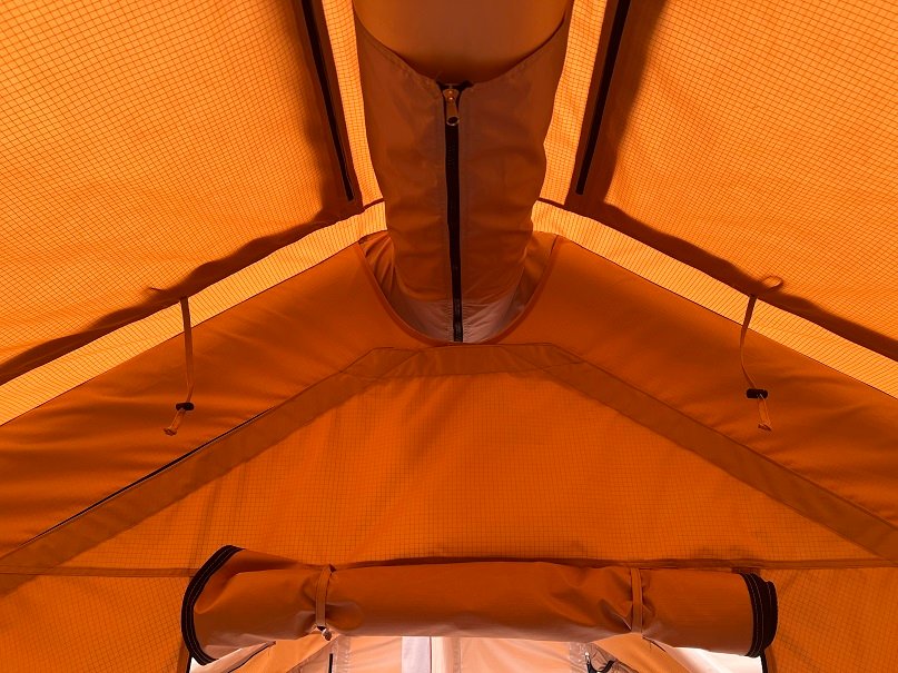 Easy Setup Canvas Inflatable Tent for 6-8 Persons | Spacious & Durable Camping Shelter