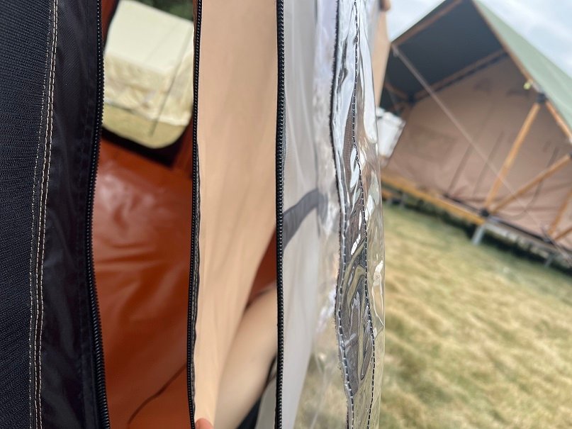 Easy Setup Canvas Inflatable Tent for 6-8 Persons | Spacious & Durable Camping Shelter