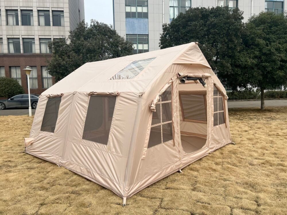9 Premium Glamping Air Tent House for 4-6 Persons | Comfortable Inflatable Camping Dome