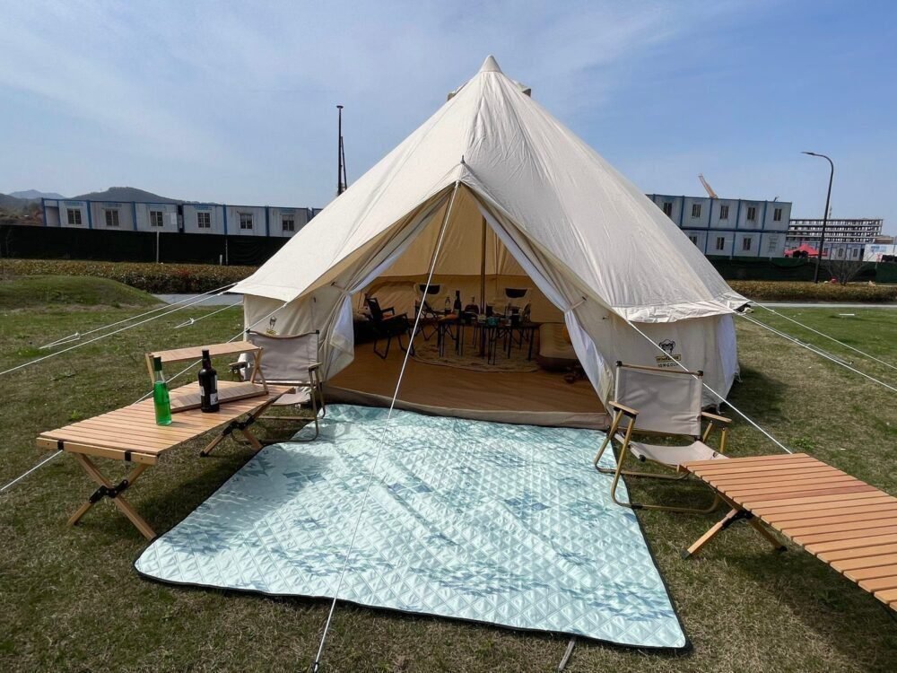 5X5M Canvas Bell Tent | Weather-Resistant Design for Ultimate Comfort