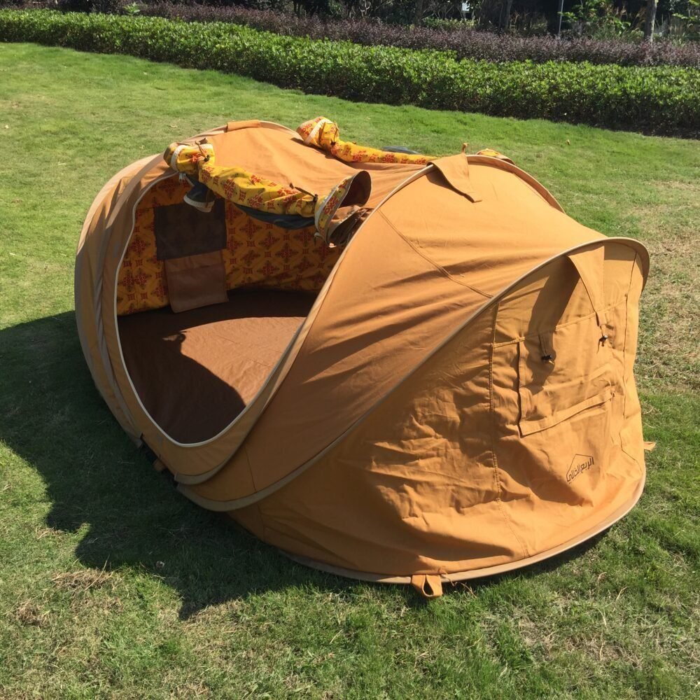 2 Persons Cotton Quick-Pitch Tent | Fast Setup & Reliable Camping Shelter