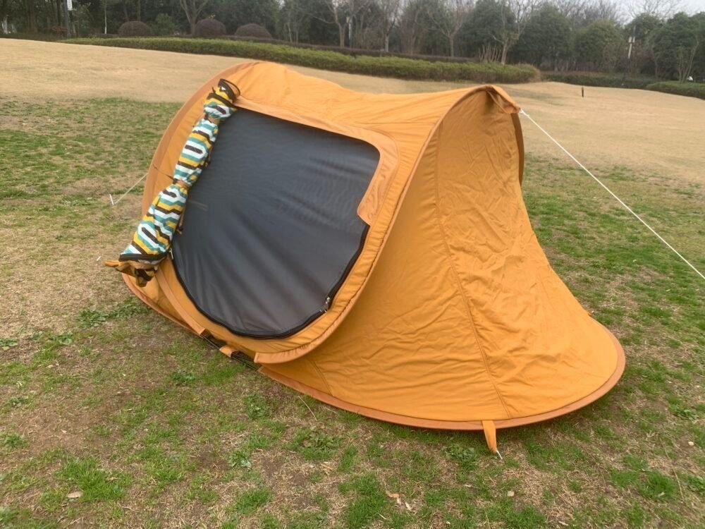 2 Persons Double Layer Cotton Pop Up Tent | Quick Setup & Weatherproof