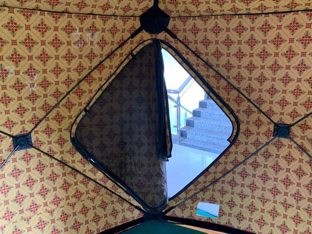 Middle Eastern Hexagonal Double-Layer Hub Folding Tent | Ultimate Protection for Harsh Climates