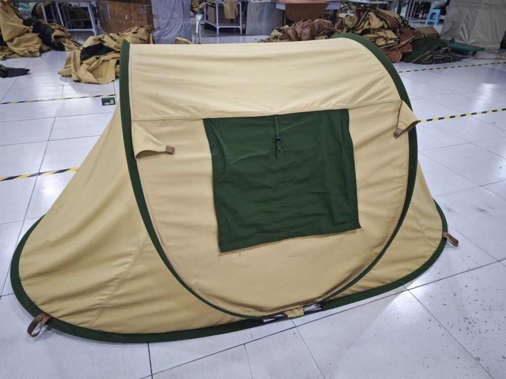 2 Persons Double Layer Cotton Pop Up Tent | Quick Setup & Weatherproof
