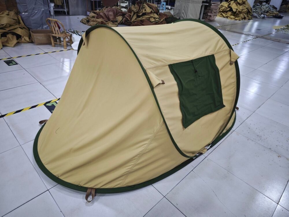 2 Persons Double Layer Cotton Pop Up Tent | Quick Setup & Weatherproof